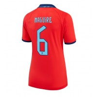 Ženski Nogometni dresi Anglija Harry Maguire #6 Gostujoči SP 2022 Kratek Rokav
